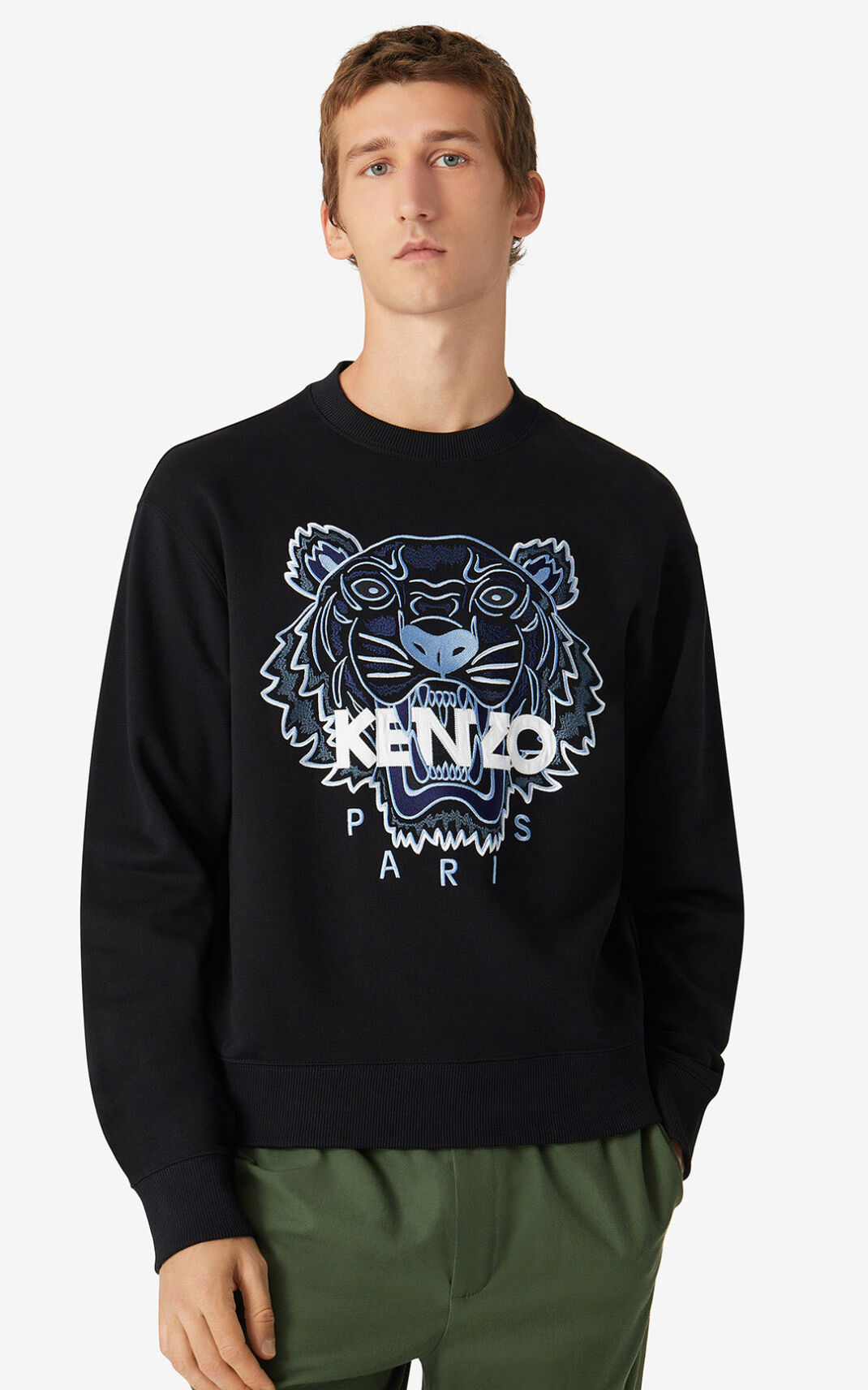 Kenzo Outlet Turkiye Kenzo Tiger Kenzo Siyah Erkek Sweatshirt